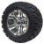 10" VAMPIRE Gunmetal Wheels and 18x9-10 Stinger DOT All Terrain Tires Combo - Set of 4