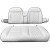 KOZIP Yamaha Drive (G29) Front Seat Cushion Set Deluxe - WHITE