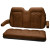 MODZ Evolution D5 Front Seat Cover Set - Rust Brown