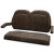 MODZ Denago Rover XL Front Seat Cover Set - Dark Brown