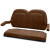 MODZ Denago Rover XL Front Seat Cover Set - Rust Brown