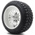 14" ASSASSIN Chrome Wheels and 23x10-14 All Terrain Tires Combo