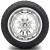 14" ASSASSIN Chrome Wheels and 23x10-14 All Terrain Tires Combo