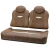 MODZ FS3 EZGO TXT Front Seat Cushion Set Deluxe - BROWN
