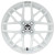 15" MATRIX Gloss White Wheels and 215/35-15 Low Profile DOT Tires Combo