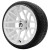 15" MATRIX Gloss White Wheels and 215/35-15 Low Profile DOT Tires Combo