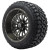 14" ASSASSIN Gunmetal/Milled Wheels and 23x10-14 All Terrain Tires Combo