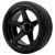 15" DRIFT Gloss Black Wheels and 215/35-15 Low Profile DOT Tires Combo