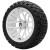 15" MATRIX Gloss White Wheels and 23x10-15 DOT All Terrain Tires Combo