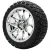 15" CHAOS Chrome Wheels and 23x10-15 DOT All Terrain Tires Combo