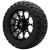 15" CHAOS Matte Black Wheels and 23x10-15 DOT All Terrain Tires Combo