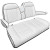 KOZIP EZGO TXT Front Seat Cushion Set Deluxe - WHITE