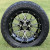 14" HURRICANE Machined / Black Wheels and 23x10-14 Hybrid DOT All Terrain Tires Combo
