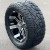 14" TEMPEST Machined / Black Wheels and 23x10-14 Hybrid DOT All Terrain Tires Combo