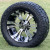 14" VAMPIRE Machined / Black Wheels and 23x10-14 Hybrid DOT All Terrain Tires Combo