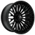 16" REAPER Gloss Black Golf Cart Wheels - Set of 4
