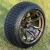 14" VULCAN Metallic Bronze Wheels and 205/30-14 Low Profile DOT Tires Combo