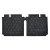 EZGO TXT Rear Bagwell Mat XTREME Mats (Fits ALL 2014+) - Black/Black