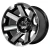 TREX 12" ATLAS Machined/Black Golf Cart Wheels