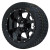 12" STALKER Black Aluminum Wheels and 215/40-12 Low Profile DOT Tires Combo - Set of 4