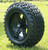 14" DOMINATOR Gloss Black Wheels and 23x10-14" DOT All Terrain Tires Combo (MATTE BLACK)