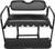 EZGO TXT Mach 3 GTW Golf Cart Rear Seat Kit - BLACK