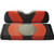 MADJAX Wave Two Tone Front Seat Covers in Black/Red