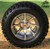 12" BANSHEE Gunmetal/ Machined Aluminum wheels and 23" All terrain tires combo