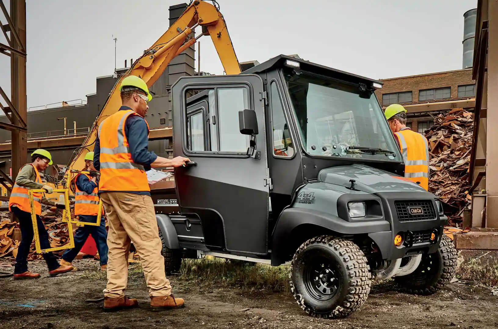 Club Car Carryall 1700 4x4 on Construction Site