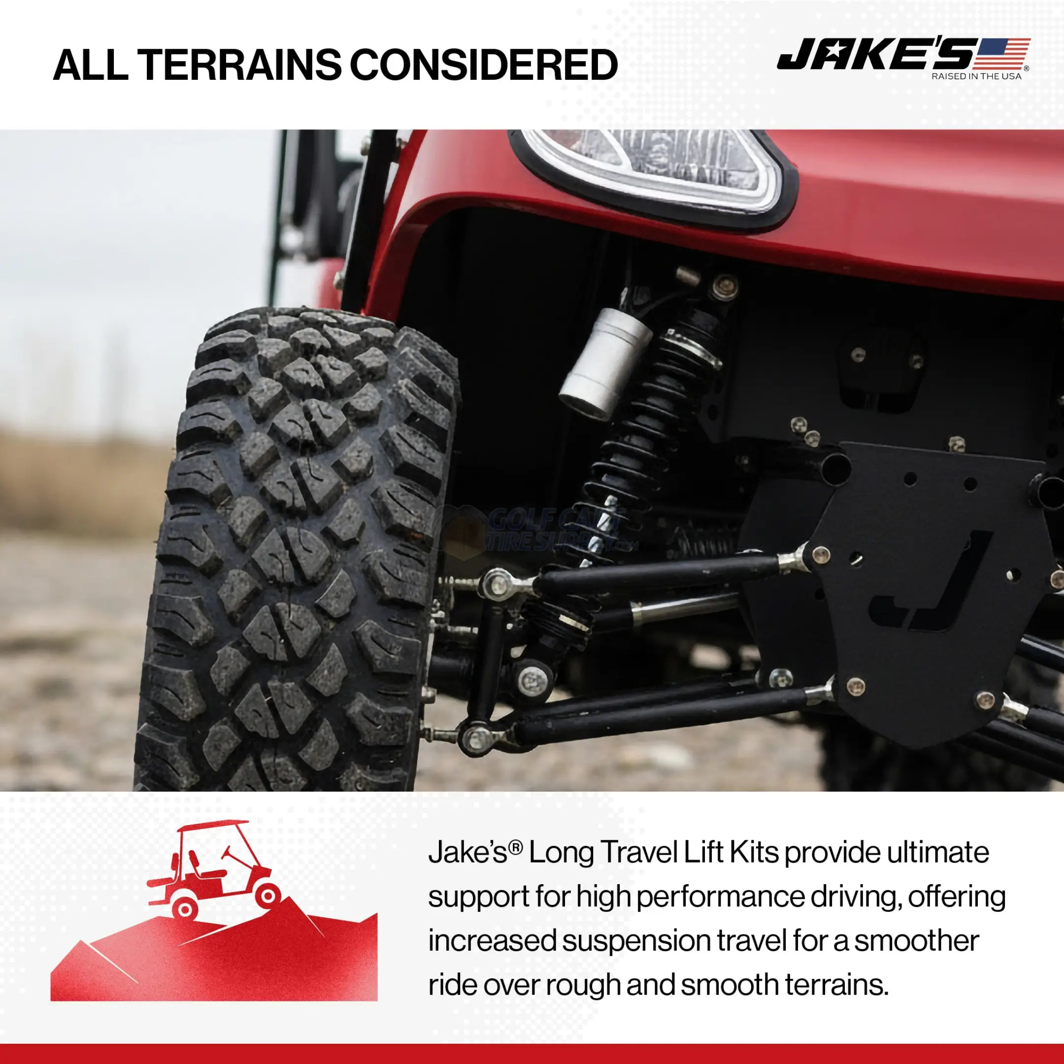 JAKES Long Travel Lift Kit for Yamaha G29/ Drive (4