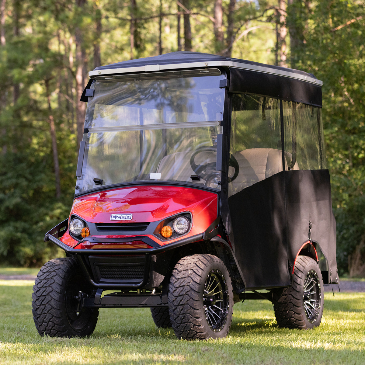 EZGO Express S4 Elite 4-Passenger Track Style Enclosure - BLACK