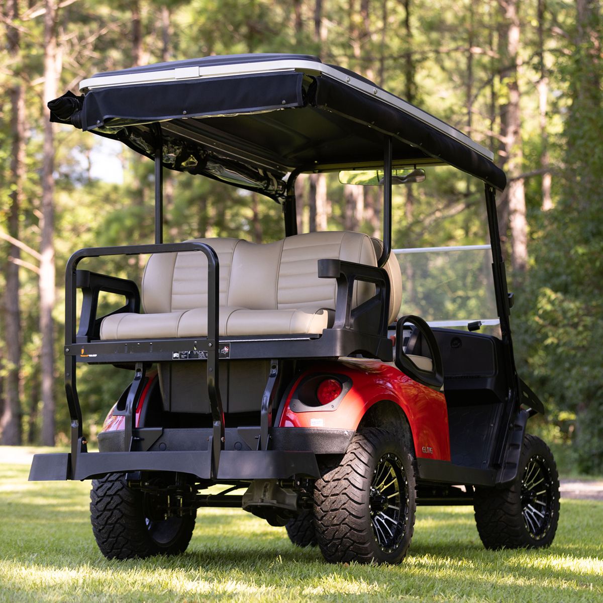 EZGO Express S4 Elite 4-Passenger Track Style Enclosure - BLACK