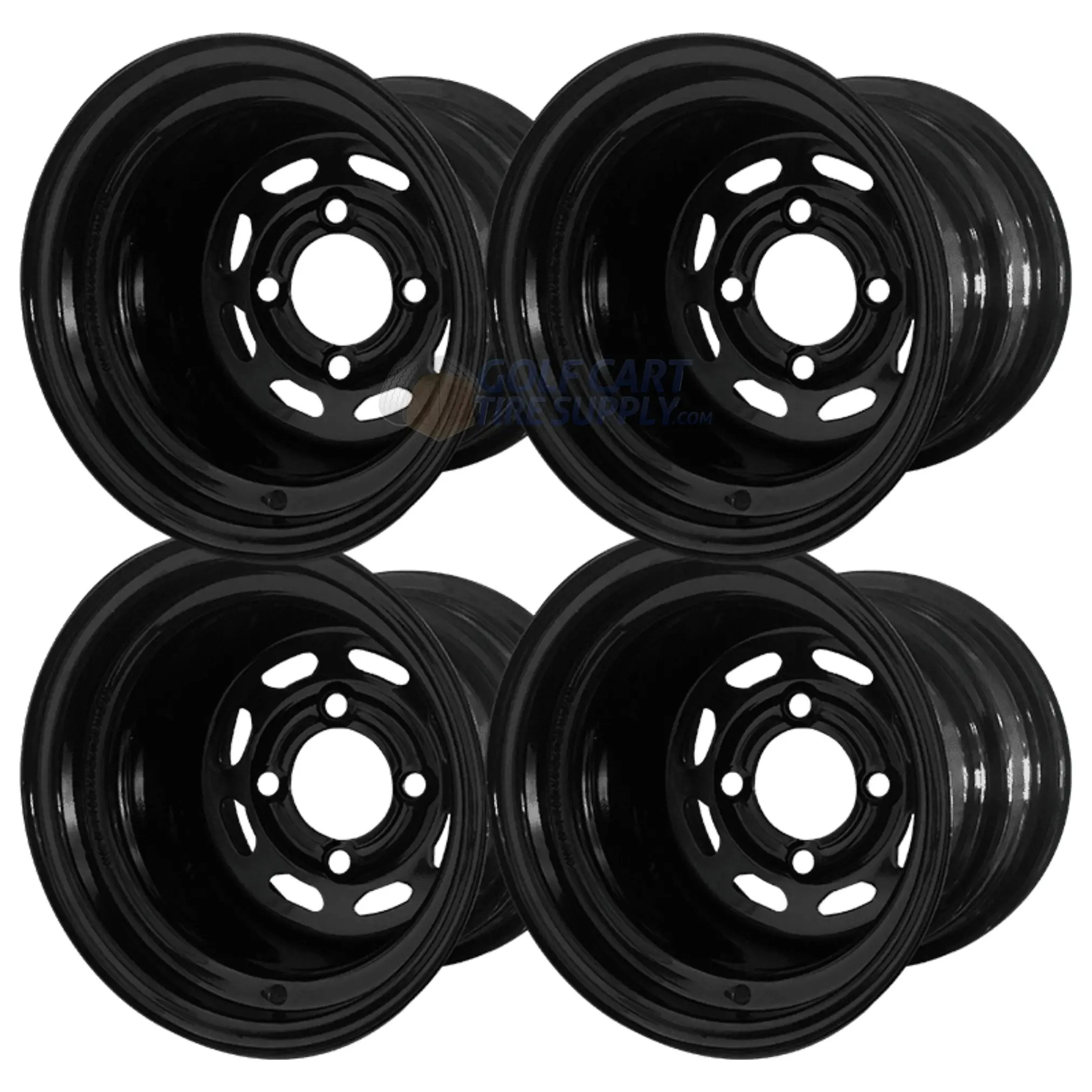 Steel Wheels［カセット］ 10-Black-Steel-Slotted-Wheels-