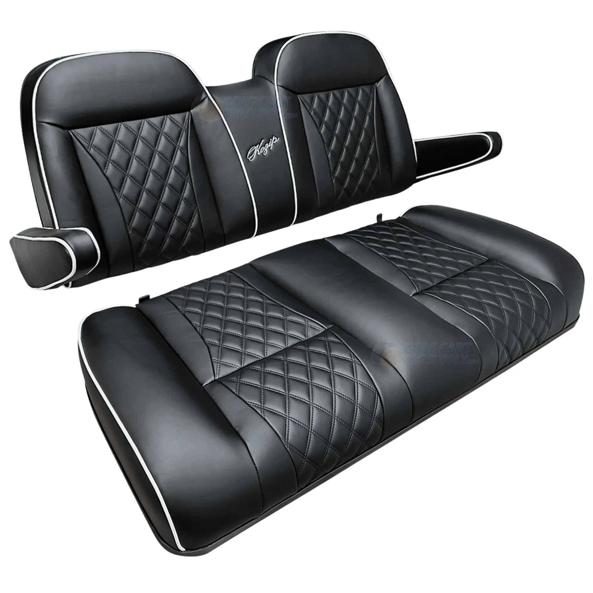 KOZIP Yamaha Drive-2 Front Seat Cushion Set Deluxe - BLACK | GCTS