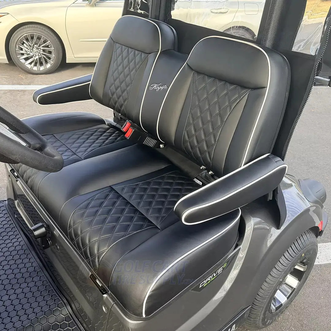 KOZIP Yamaha Drive-2 Front Seat Cushion Set Deluxe - BLACK | GCTS
