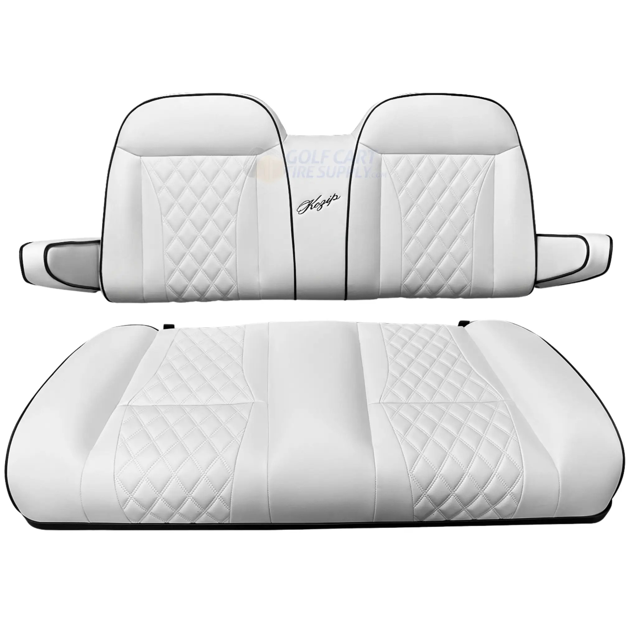 KOZIP Yamaha Drive (G29) Front Seat Cushion Set Deluxe - WHITE | GCTS