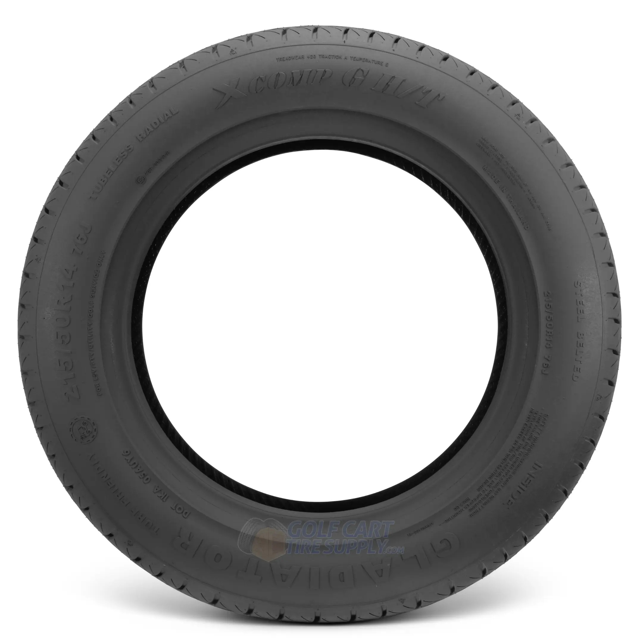 XCOMP 215/50R14 Radial DOT Golf Cart Street Tires | Golf Cart Tire