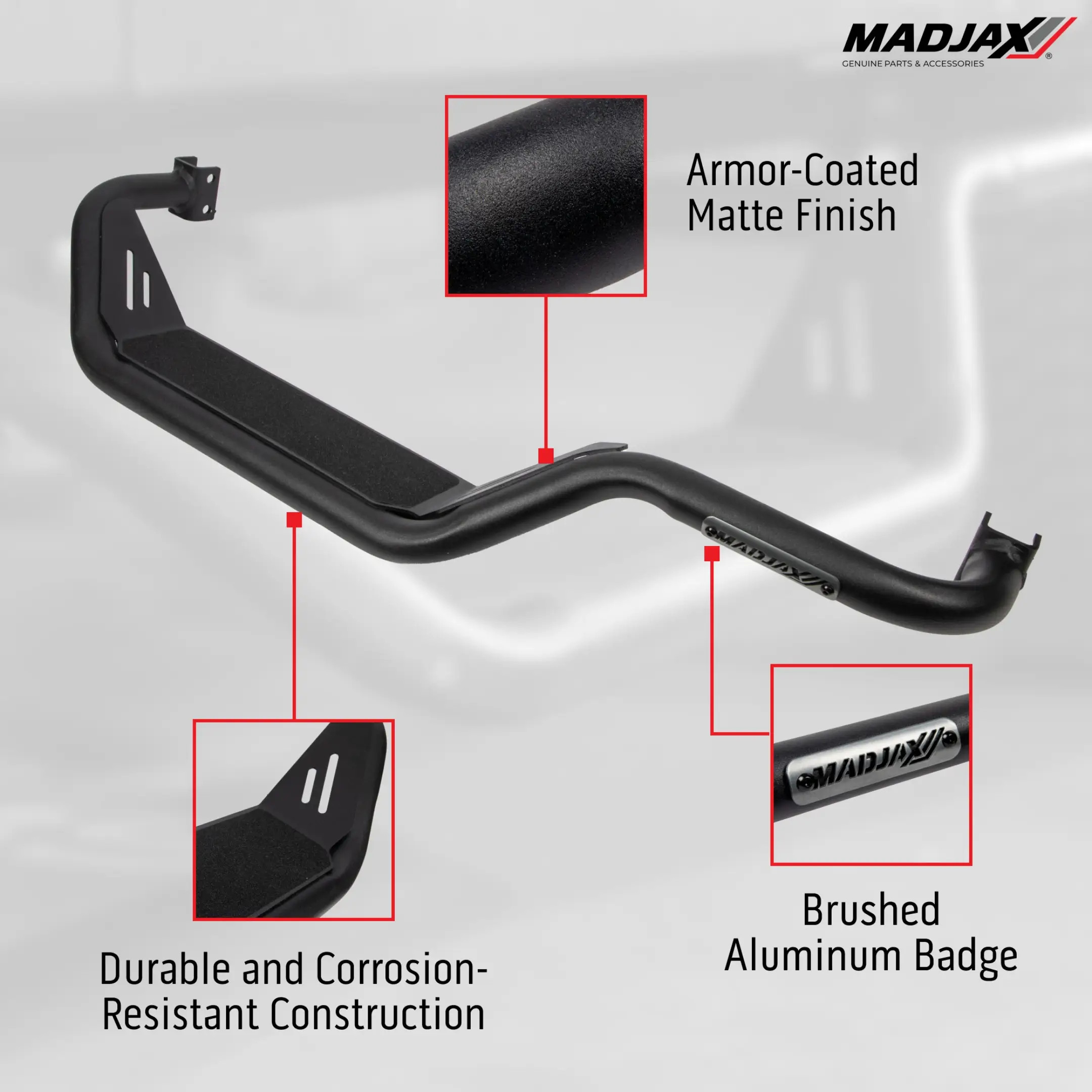MADJAX Recon Club Car Precedent Golf Cart Side Steps | Golf Cart