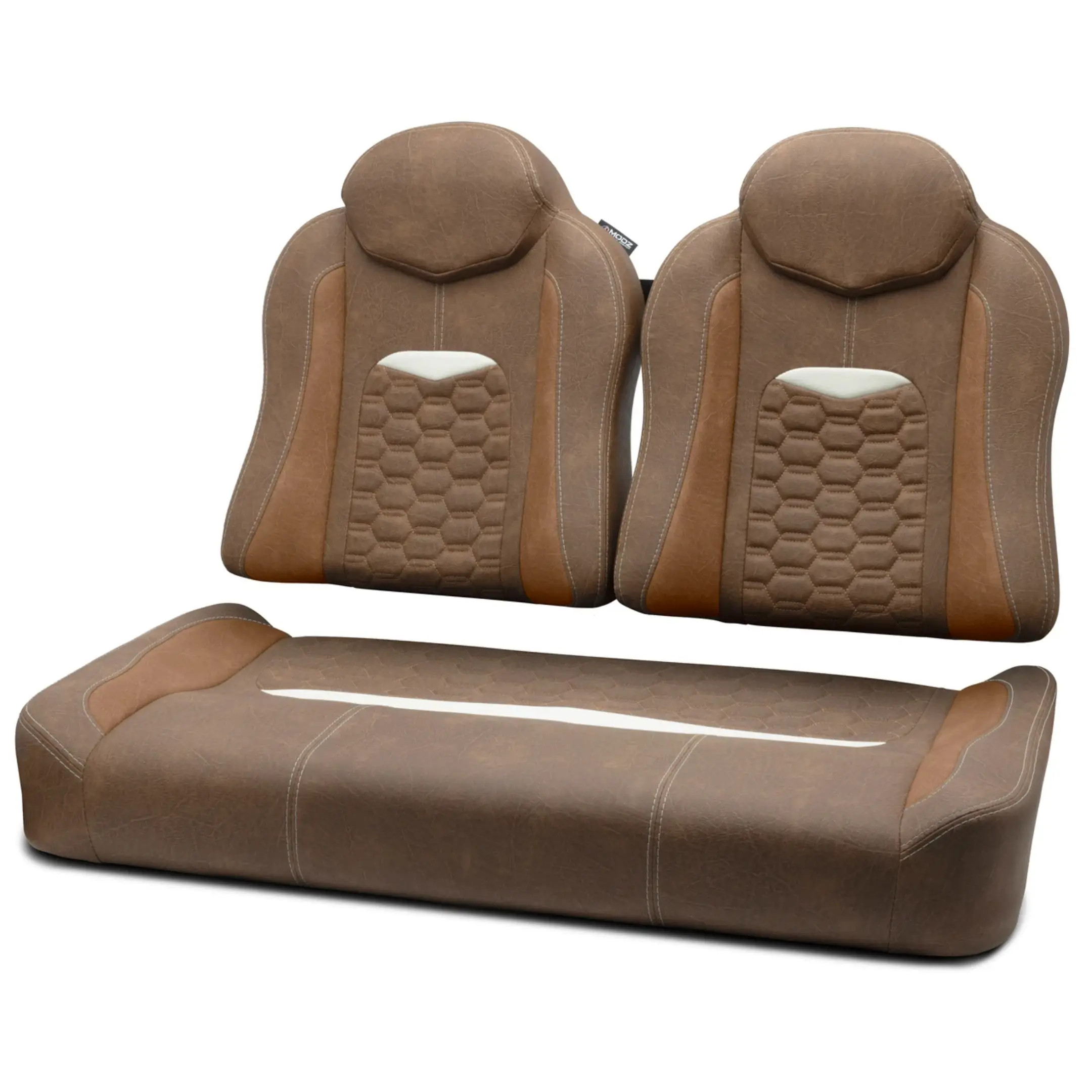 MODZ FS3 EZGO TXT Front Seat Cushion Set Deluxe BROWN | GCTS