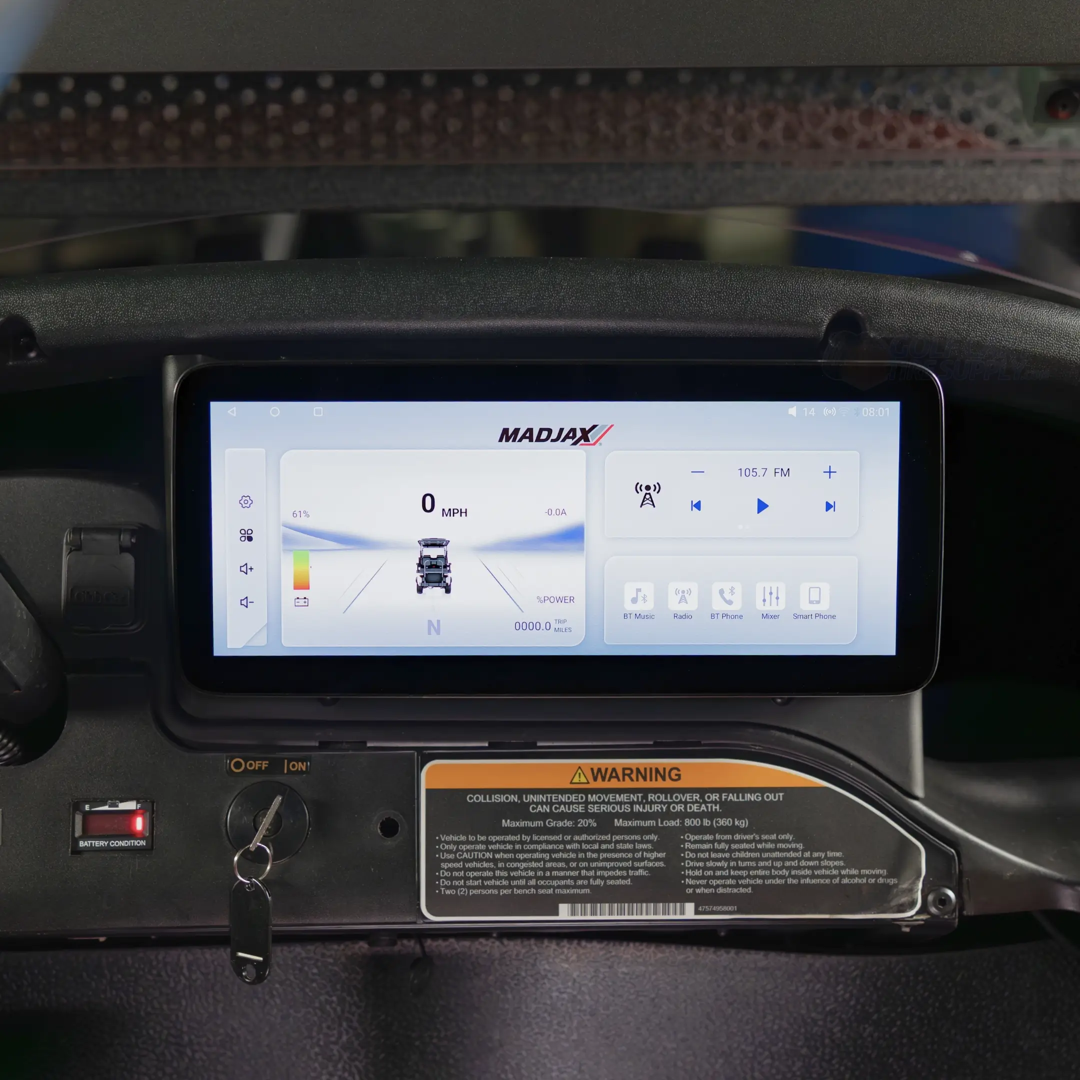 MadJax Kinect Club Car Precedent Touch Screen Display Kit | GCTS