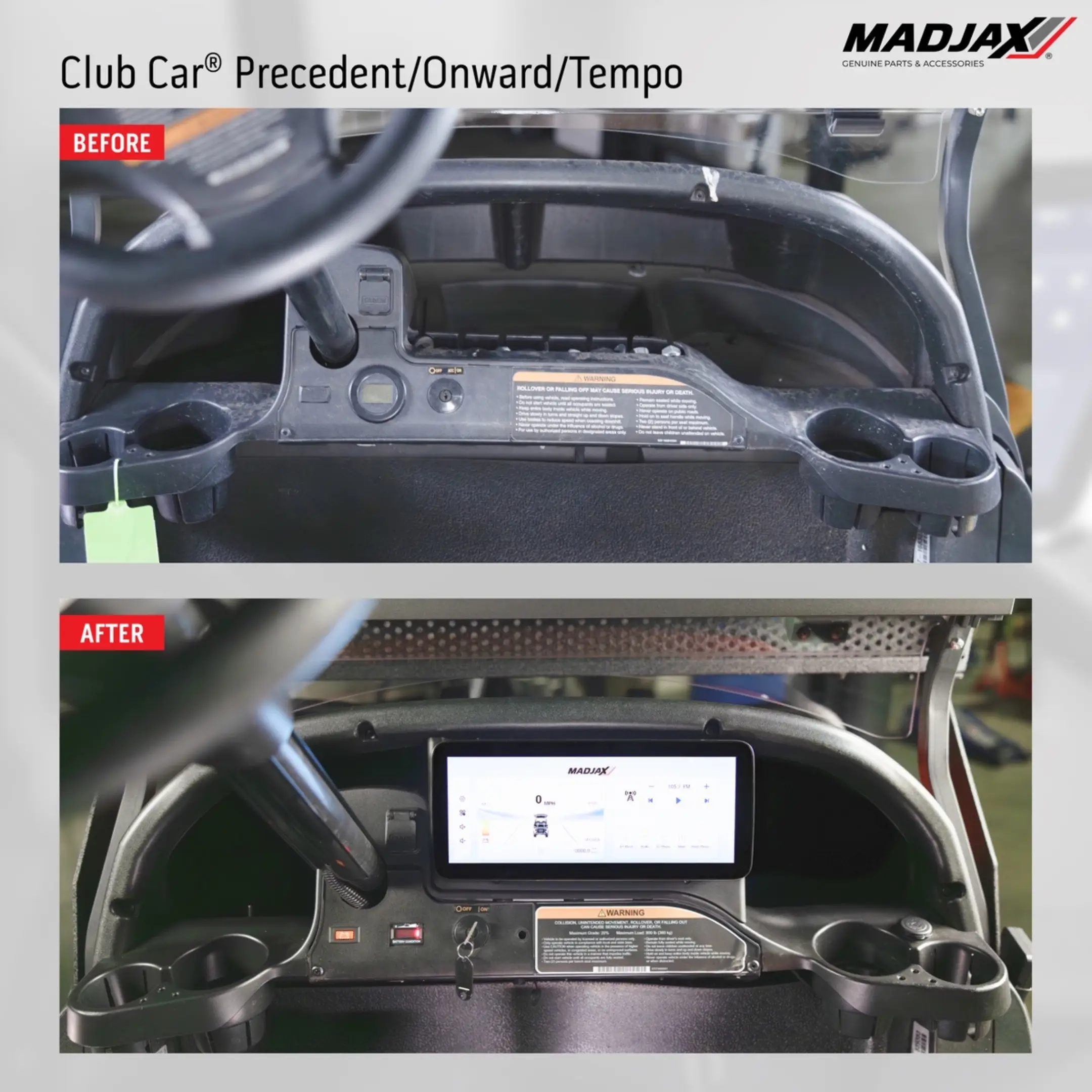 MadJax Kinect Club Car Precedent Touch Screen Display Kit | GCTS
