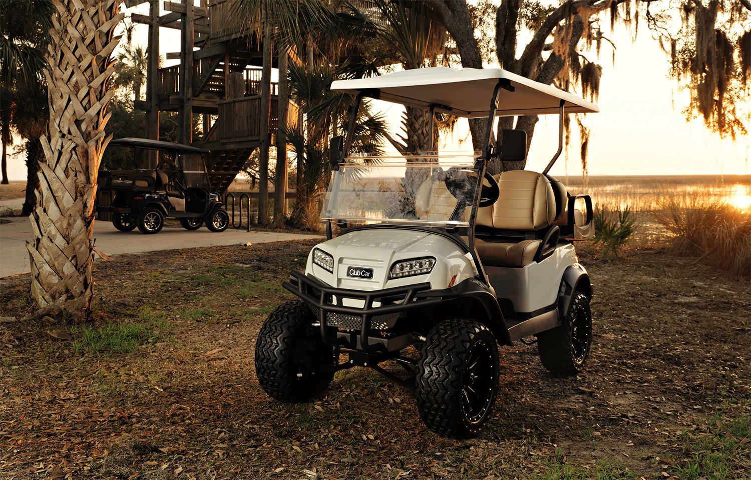 White 2025 Club Car Onward Near Water