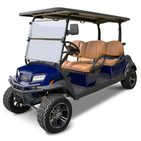 2024 Club Car Onward 4-Forward Lifted Golf Cart in Blue Color