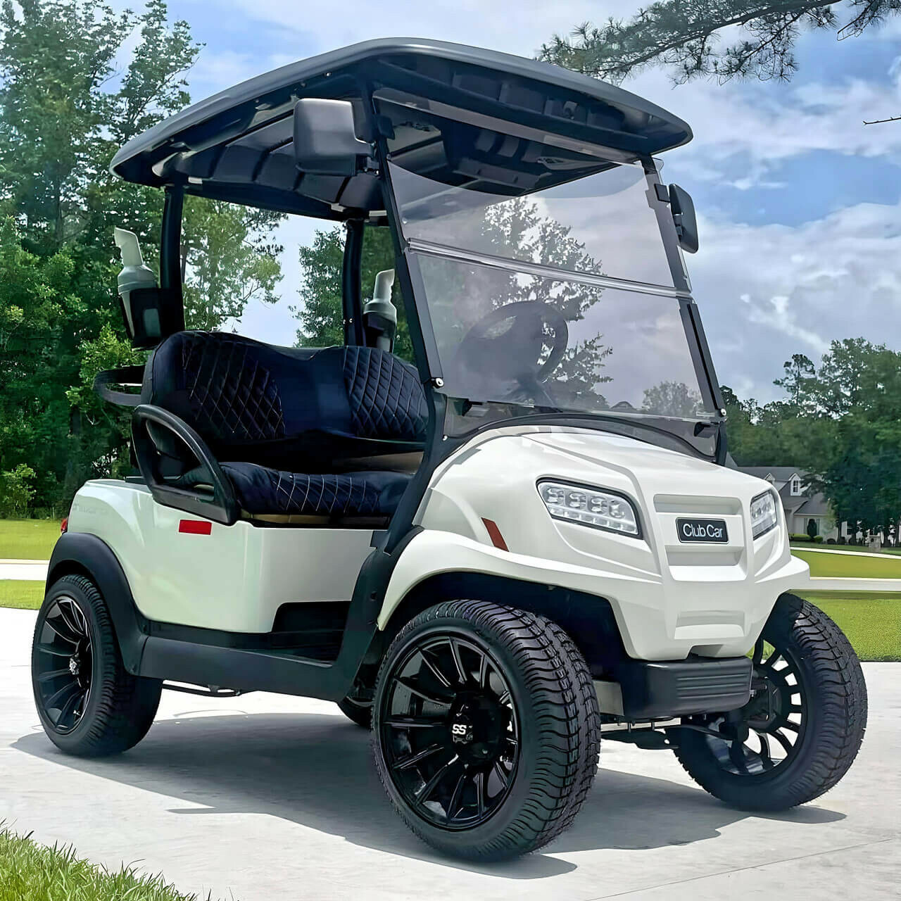 14 inch golf cart wheels on Club Car golf cart