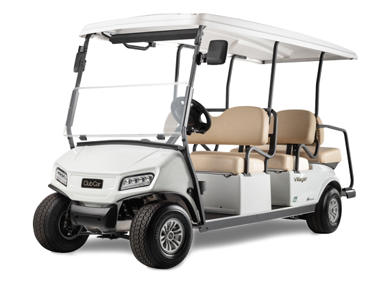 2024 Club Car Villager-6 Golf Cart in White Color