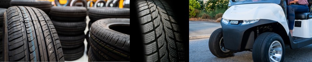 Golf Cart Tires Collage