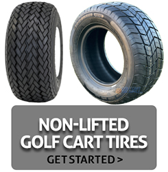 Non-lifted Golf Cart Tires