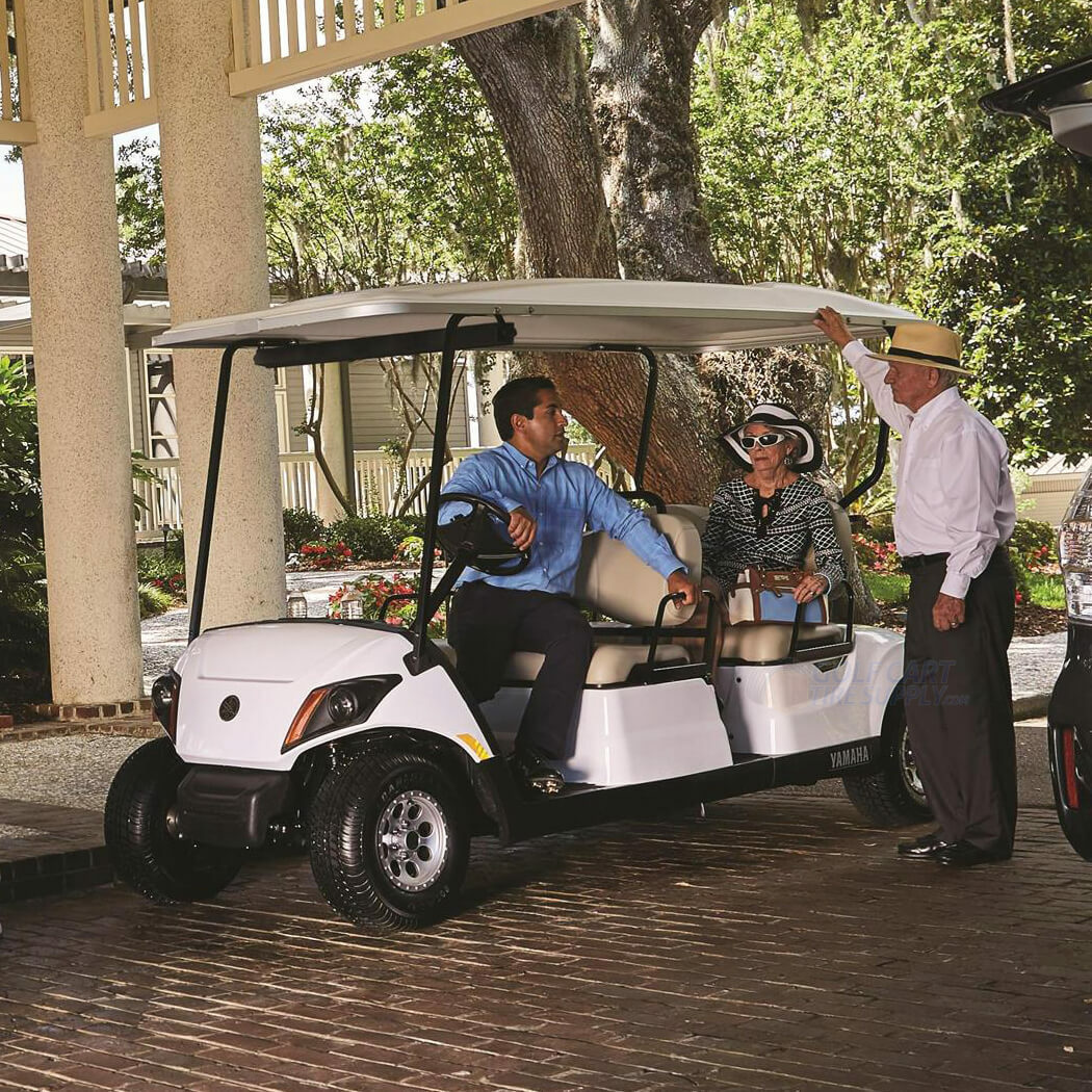 2024 Yamaha Drive-2 Concierge-4 Golf Cart in White Color