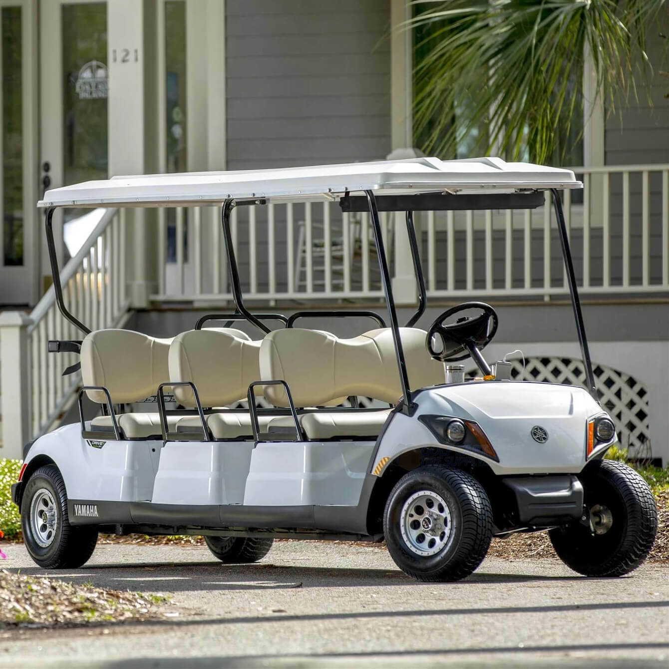 2024 Yamaha Drive-2 Concierge-6 Golf Cart in White Color