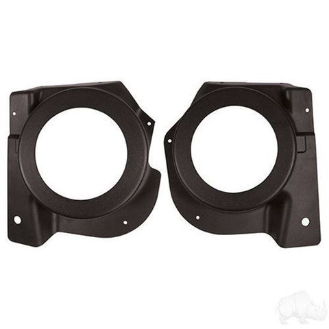 Pod Black ABS Speaker Pod Set of 2 Fits E-Z-Go RXV 08+ | Golf Cart